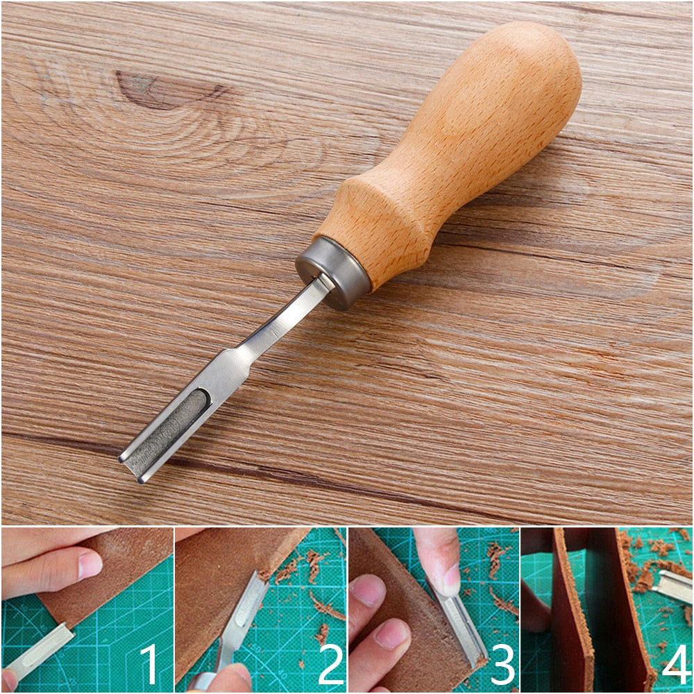 1PC DIY Handmade French Style Leather Edge