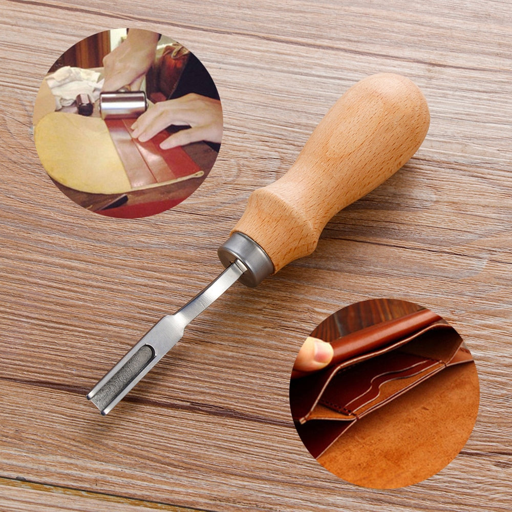1PC DIY Handmade French Style Leather Edge