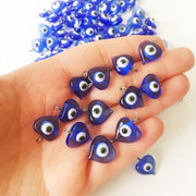 100 pcs unique wedding favors, evil eye charms with hook