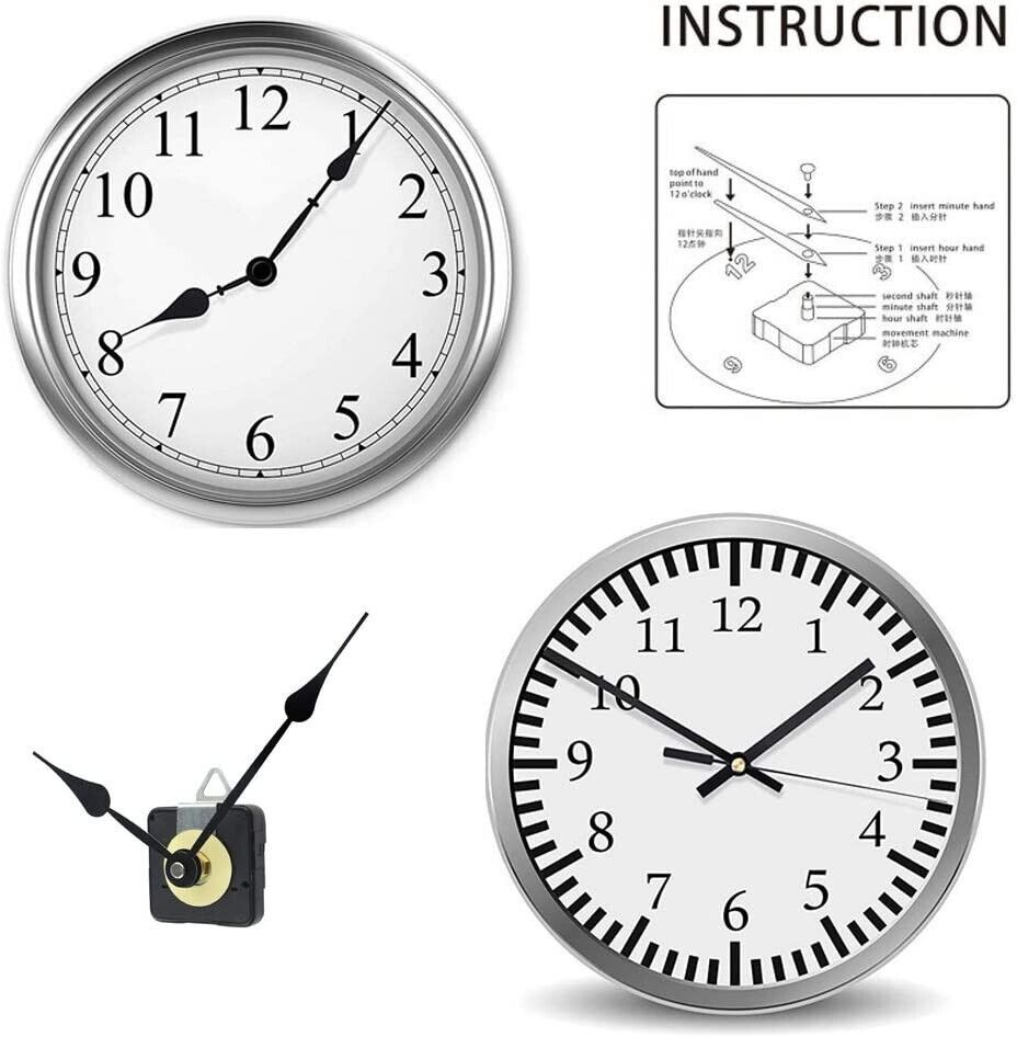 DIY Clock Movement Quartz Mechanism Wall Replacement Repair Tool Parts