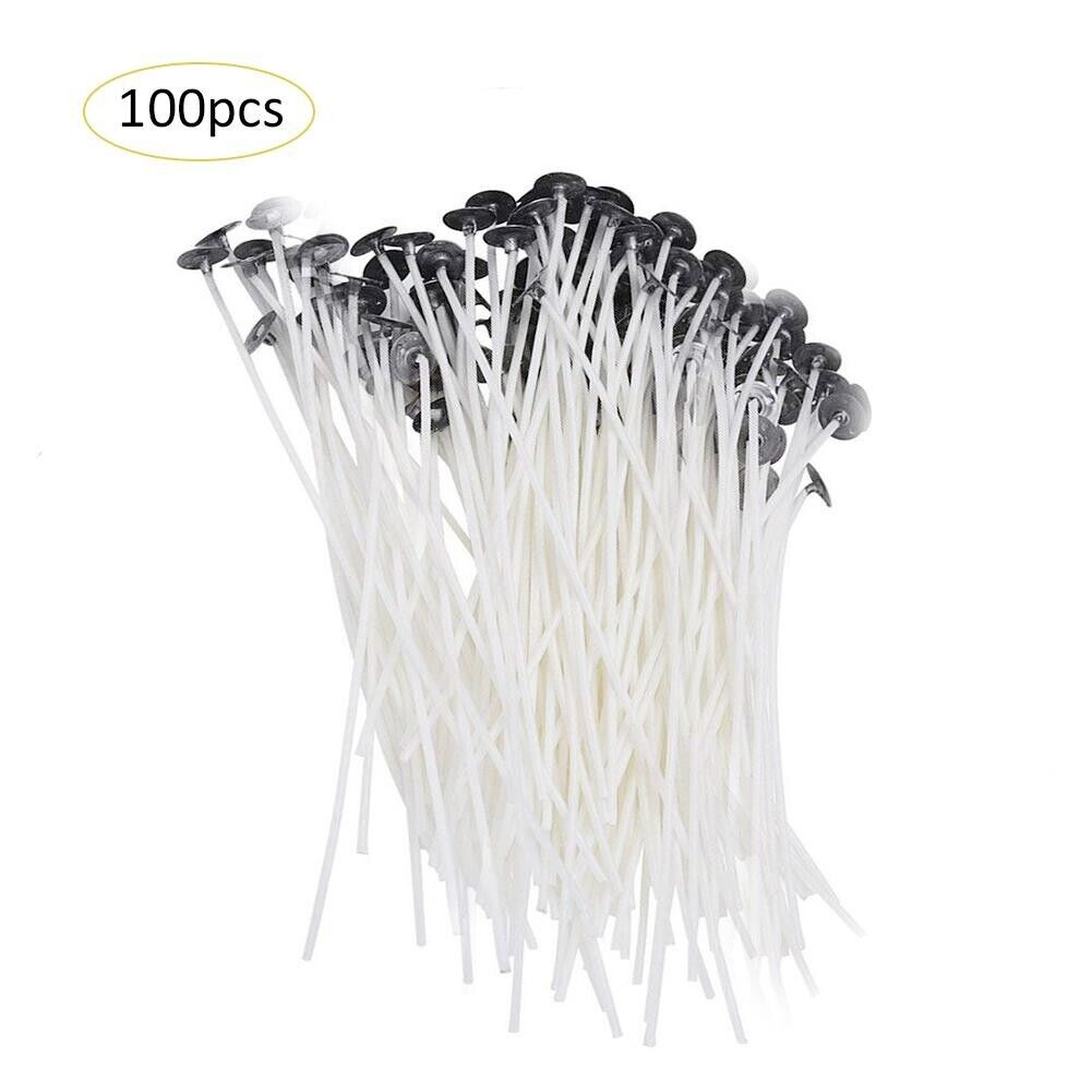 Candle Wicks 6 Inch Cotton Core Candle Making Supplies Pre Tabbed