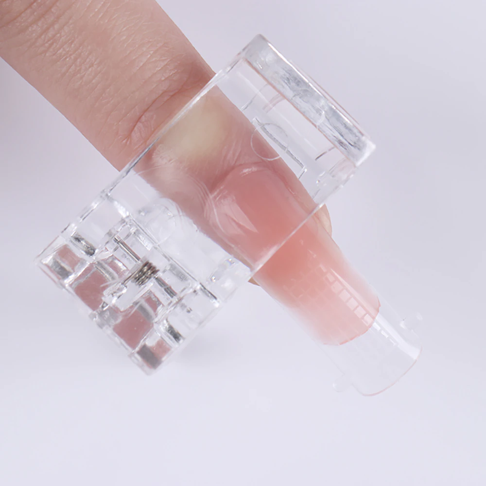 10 PCS Nail Tips Clip Quick Building Poly Builder Gel DIY Extension