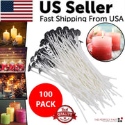 Candle Wicks 6 Inch Cotton Core Candle Making Supplies Pre Tabbed