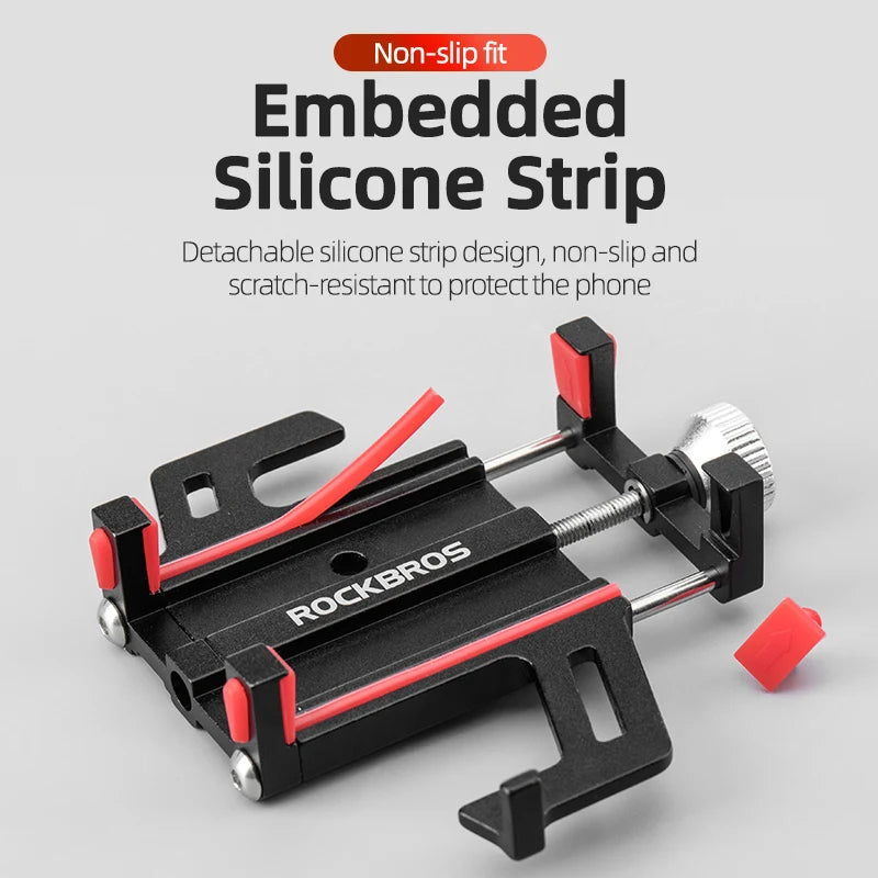 ROCKBROS Phone Holder Motorcycle Electric Bicycle Smartphone CNC