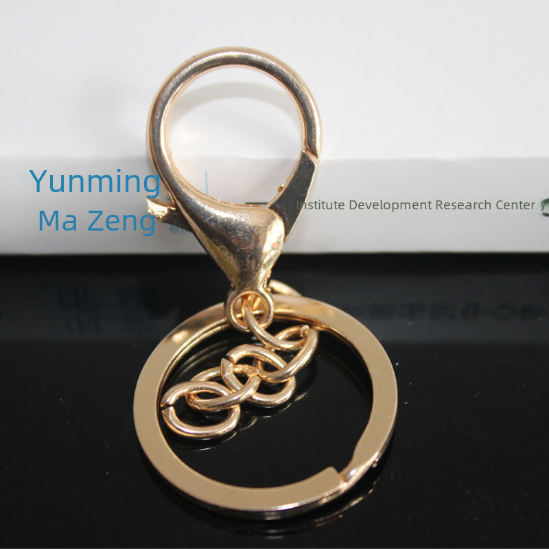 Factory direct lobster clasp three-piece DIY lobster clasp key ring