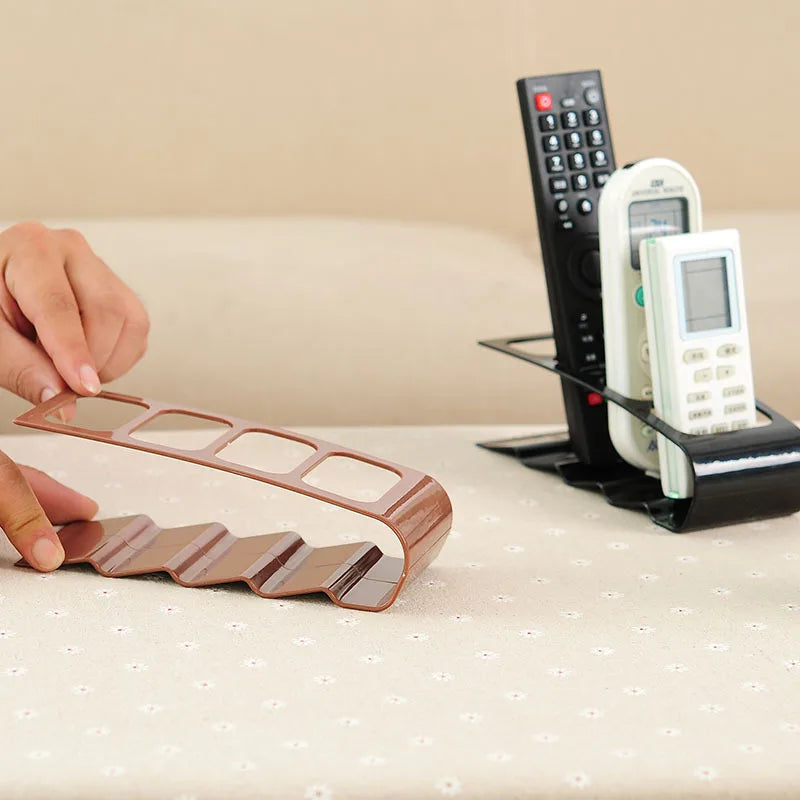 4 Compartment Remote Control Organizer Creative Desktop Storage Rack