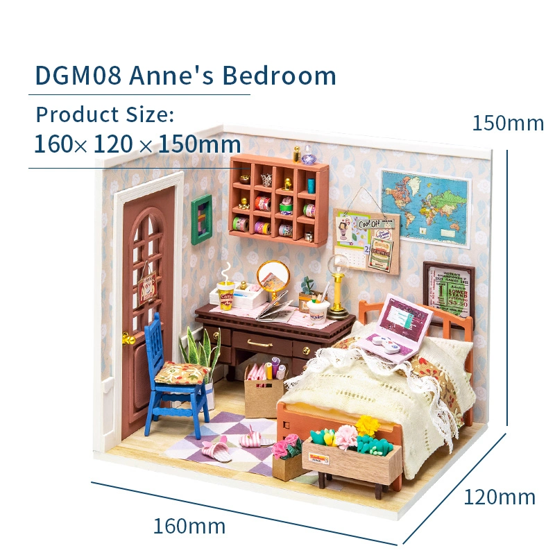 DIY House Doll House Miniature Dollhouse with Furniture