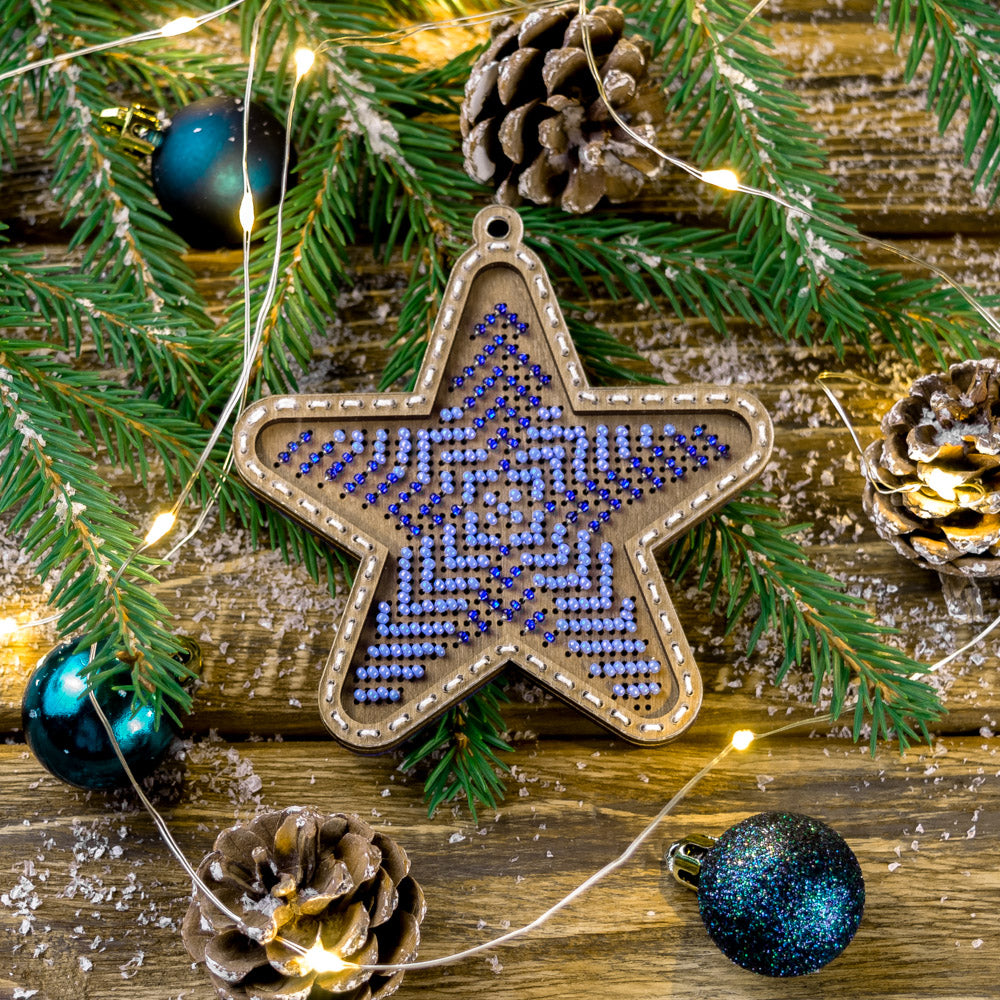 Wood Bead Embroidery Kit by Wonderland Crafts FLK-373