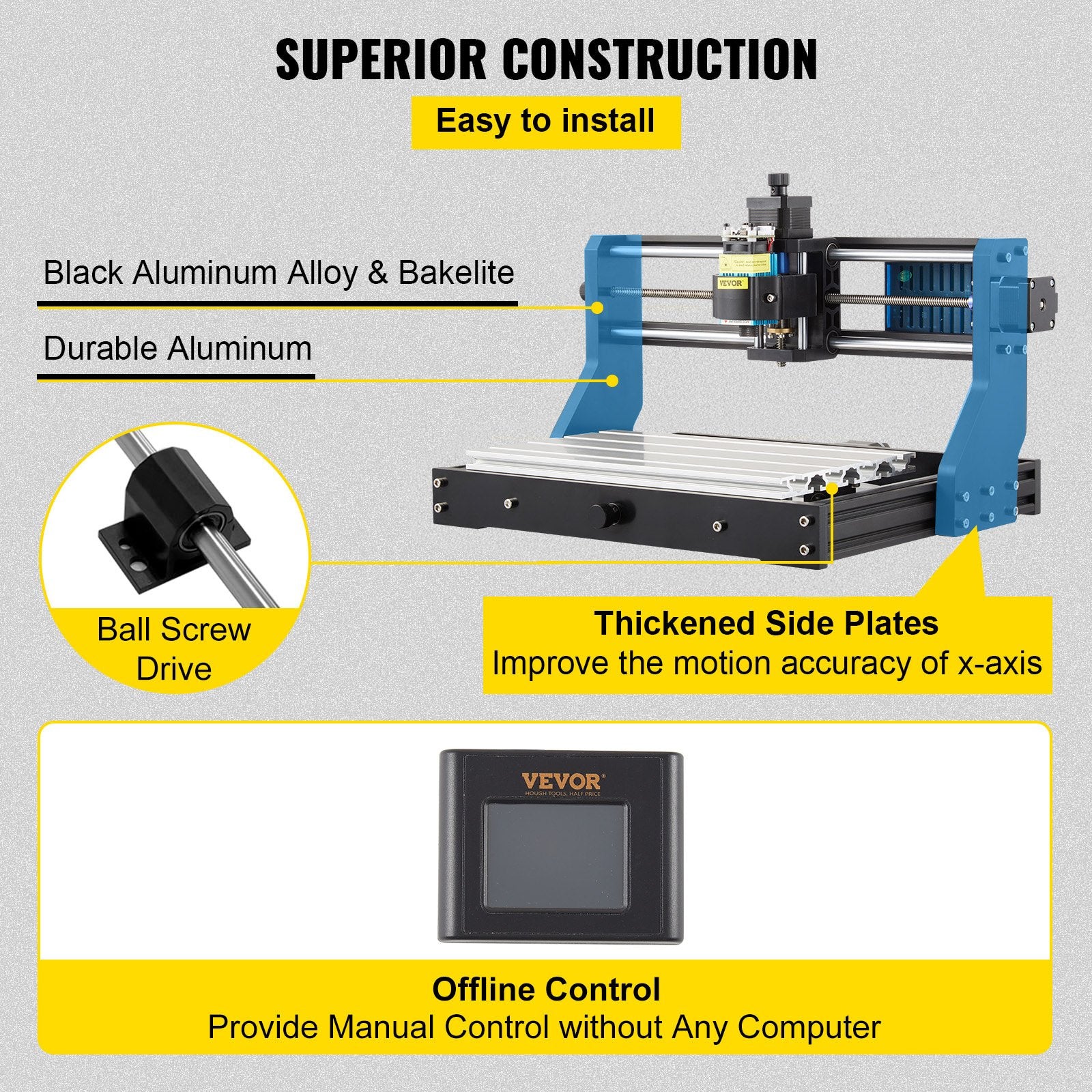 CNC 3018 Pro 2500MW 300×180×40mm Cnc Machine GRBL Control Mini Laser