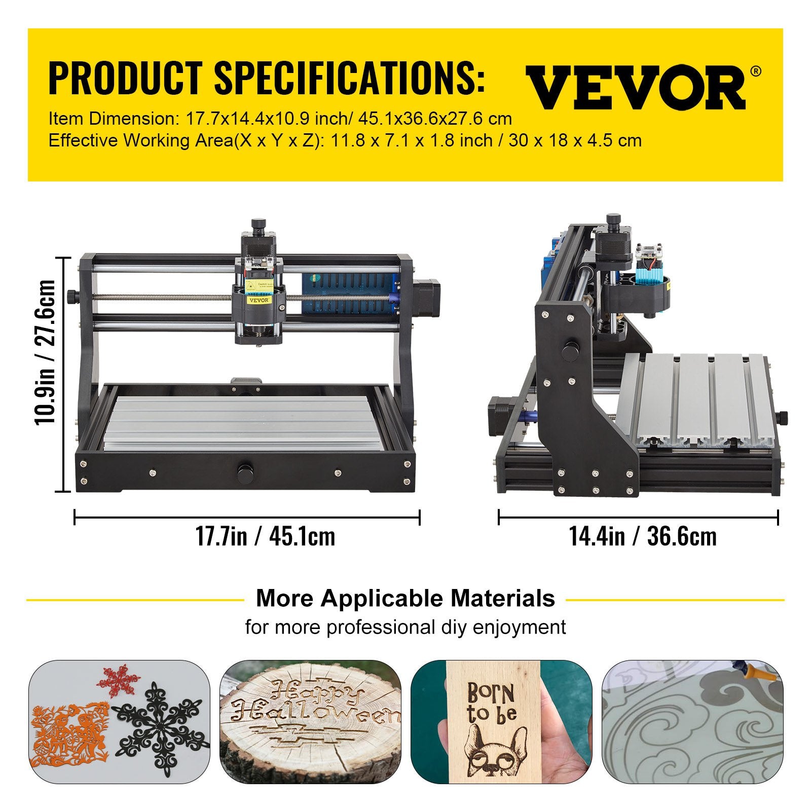 CNC 3018 Pro 2500MW 300×180×40mm Cnc Machine GRBL Control Mini Laser
